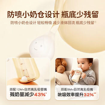 贝亲（Pigeon）宽口径奶瓶重力球吸管 原装配件6月+ BA153 /母婴 /喂养用品 /奶瓶奶嘴 商品图5
