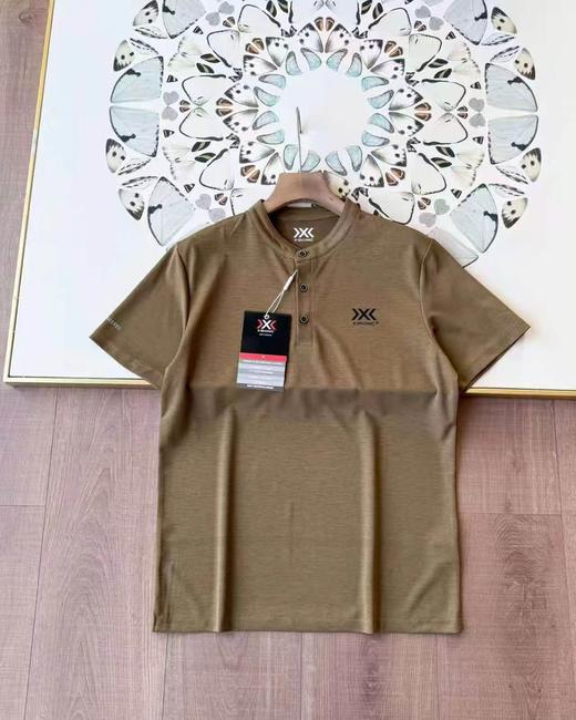 F040912夏季新款日常百搭通勤商务亨利领休闲速干短袖T恤 商品图5