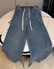 F040933春夏季新款宽松软糯丝滑透气凉感百搭天丝牛仔直筒阔腿裤 商品缩略图1