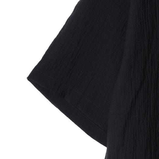 SDSA男装2026新款高贵轻奢潮牌简约肌理感按扣翻领短袖衬衫百搭 商品图2