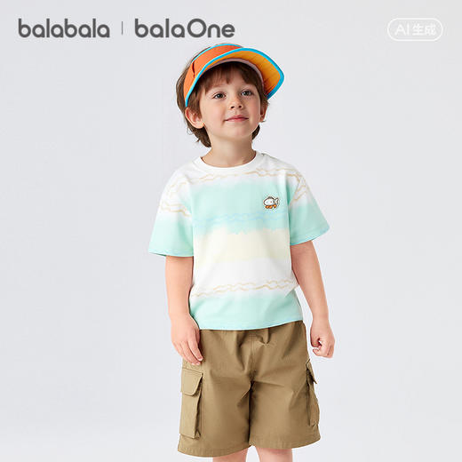 【balaOne】巴拉巴拉儿童短袖t恤2026新款夏装男女童速干防晒上衣 商品图1