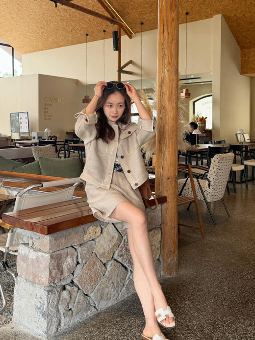 2604214    麻棉 亮丝 休闲外套 商品图12