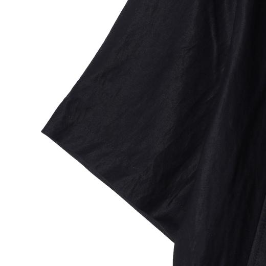 SDSA男装2026新款高贵轻奢日系复古按扣立领短袖衬衫百搭纯色上衣 商品图2