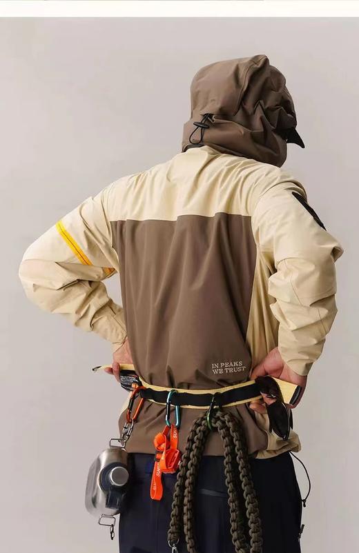 F040926春夏季新款户外登山拼接设计男女款防水防风高透气长袖冲锋衣 商品图6