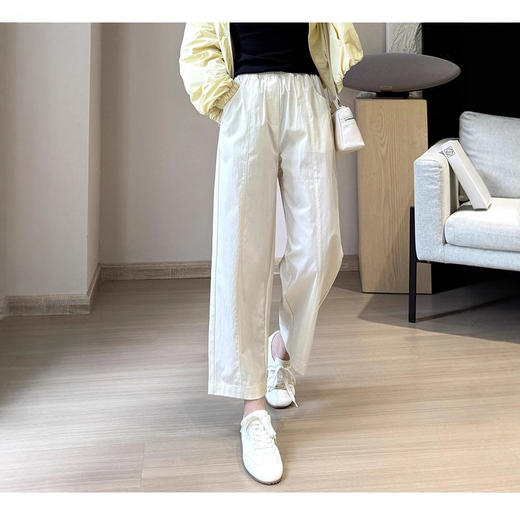 【春日蓝调】小个子纸片奶奶裤！2026精修显瘦九分裤速干肌理感春夏休闲裤！ 商品图3