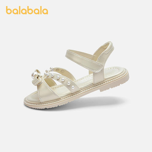【商场同款】巴拉巴拉童鞋儿童休闲鞋女童2026夏新款时尚珠光凉鞋 商品图0