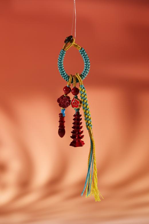 一周发货【包挂】天然朱砂平安扣挂件，草莓熊朱砂包挂 没有烦恼，朱砂文昌塔包挂，学生书包挂件 学业进步考试必备 送孩子送考生~ 商品图8