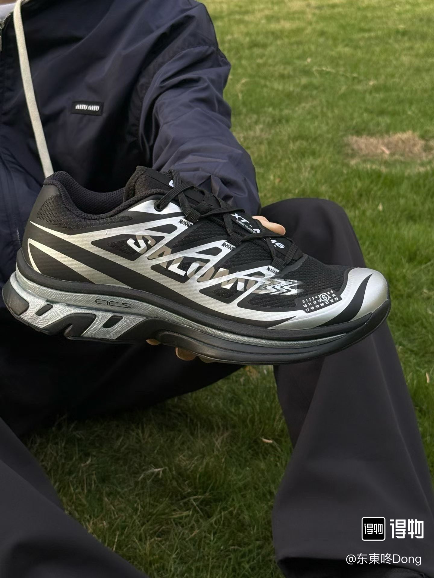 MM6 x 萨罗蒙 联名款 XT圆头系带网面运动低帮生活休闲鞋 Z-15927