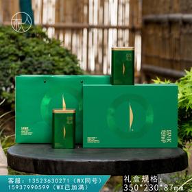 28元一套 / 一箱14套 头采春芽【毛尖专版 两罐 深绿色】