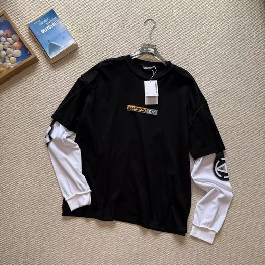 F040922夏季新款户外时尚休闲宽松日常通勤复古长袖圆领T恤 商品图6