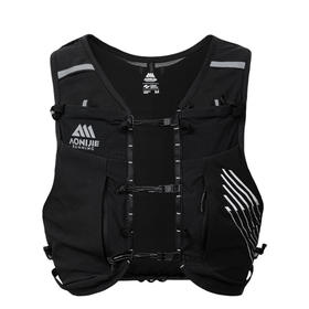 冠军系列•越野跑背包10L-黑色「送水壶或杖包」