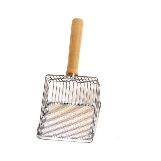 【金属不锈钢耐用，猫砂铲二合一】猫砂铲二合一金属不锈钢细孔猫屎铲子矿砂豆腐砂网铲大号铲屎神器.TA 商品图4