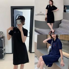 美式经典休闲风！拉夫显示polo裙连衣裙！