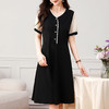 中长款连衣裙女2026年新款大码宽松休闲过膝t恤裙子显瘦长裙夏季 商品缩略图2