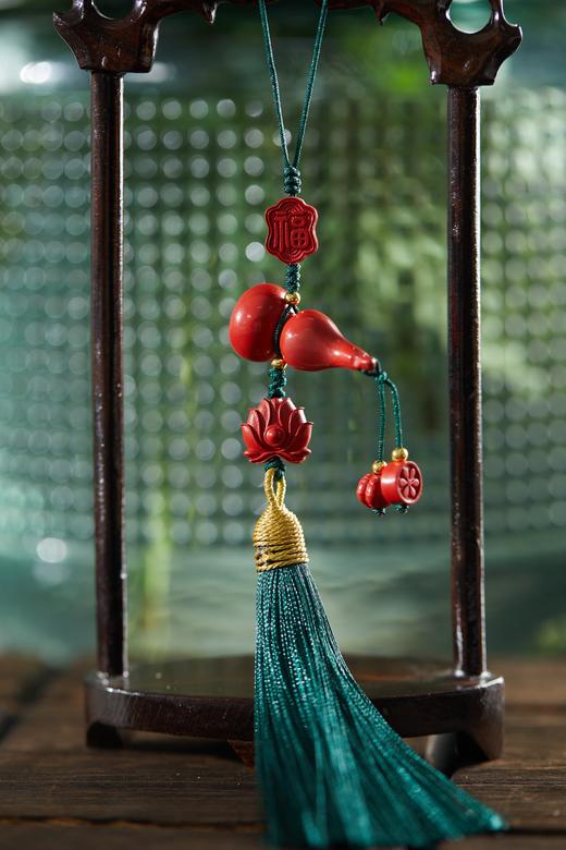 一周发货【朱砂手机挂链】希望与姐妹们的友谊可以长长久久，可以挂手机上，葫芦下面的小挂坠绳子容易松散，收到要手动系紧以免掉落 商品图3