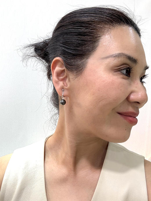 【日本溯源之旅】classic耳扣款-18k金孔雀绿珍珠耳夹10-11mm（展会产品拍下后不支持7天无理由退换货） 商品图2