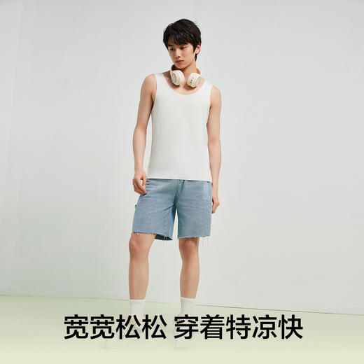 【清仓捡漏】【L-3XL】【有棵树】男士背心莫代尔凉感无袖T恤 商品图6