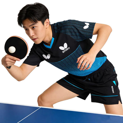 Butterfly蝴蝶乒乓短裤运动短裤BWS-337黑色速干透气宽松轻量运动裤 商品图3