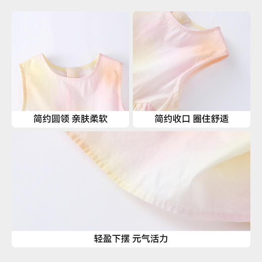【实体店同款】女童无袖连衣裙夏季新款安奈儿童装XG623124 商品图4