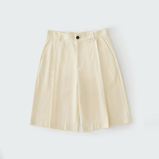 STUDIO NICHOLSON PANT - KNEE LENGTH 男装棉麻混纺宽松短裤 商品图4