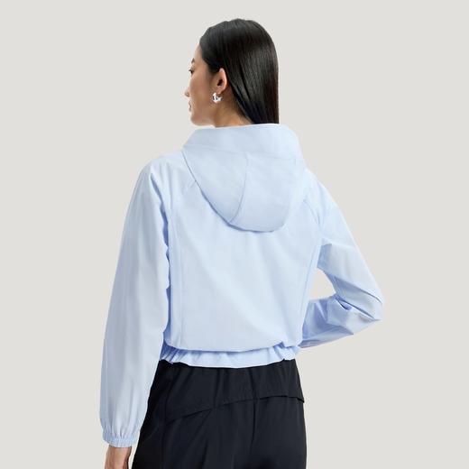 Adidas阿迪达斯SOFT LUX LIGHTWEIGHT JACKET 邵雨琪同款 轻柔雅 防晒UPF50+凉感梭织连帽夹克薄外套KH2711 商品图5
