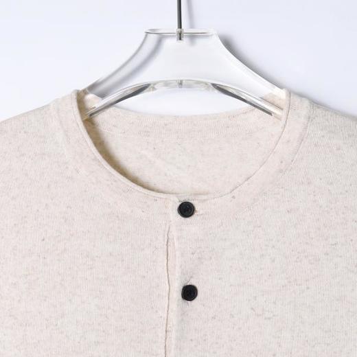 SDSA男装2026新款轻奢基础款老钱风针织半纽扣圆领短袖T恤百搭 商品图1