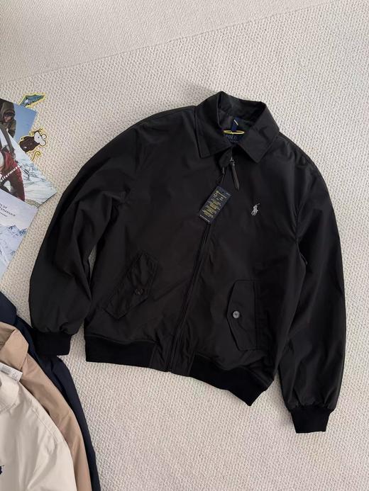 F040909春季新款螺纹刺绣防风防水防污三防工艺时尚百搭夹克长袖外套 商品图4