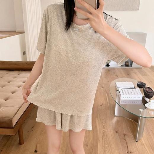 带胸垫一体式莫代尔睡衣套装 可外穿清凉家居服 商品图2