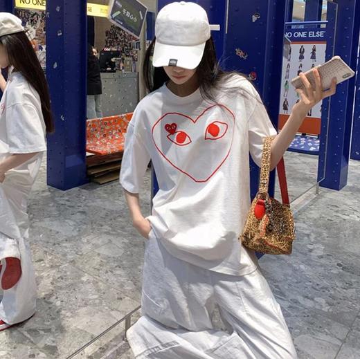 <曾小咸推荐>4.10新品上新 260G纯棉川久刺绣爱心T恤  日常109！！ 活动价79！！【预售3-15天内发货】 商品图0