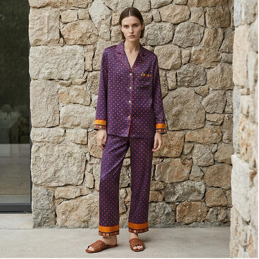 南法SJD/soie jardin3#LOVER爱心热卖款桑蚕丝睡衣桑蚕丝两件套家居服S392TC92 商品图12