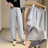 【春日蓝调】小个子纸片奶奶裤！2026精修显瘦九分裤速干肌理感春夏休闲裤！ 商品缩略图1