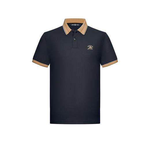 【抗起球】德鲨商务短袖POLO衫男2026夏季新款撞色领上衣翻领T恤 商品图4