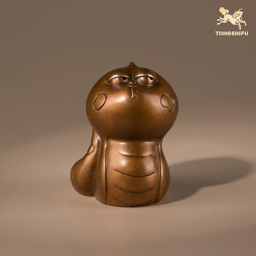 铜师傅《傲娇十二生肖》桌面创意生肖吉祥物紫铜摆件 家居装饰品 商品图6