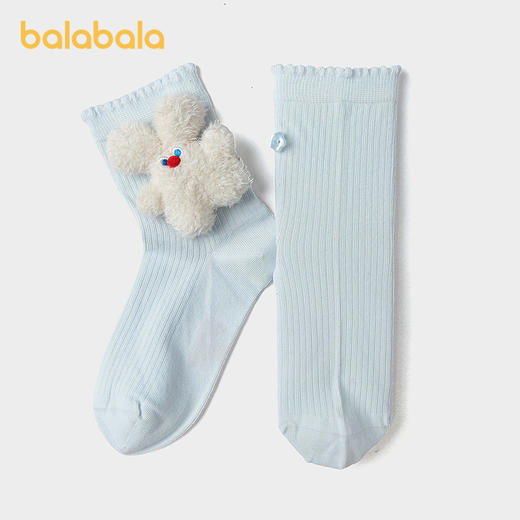 【商场同款】巴拉巴拉儿童袜子夏季新款网眼透气女童甜美袜软弹萌 商品图2