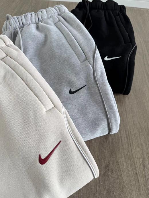 F040914春秋季新款时尚休闲日常百搭抓绒宽松直筒针织运动裤长裤 商品图9