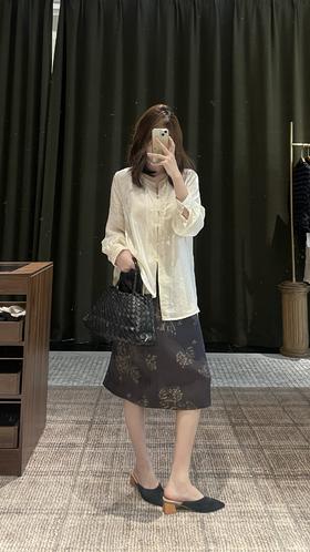 【门店同款】ENJOY春季老钱印花肌理半裙 170543921