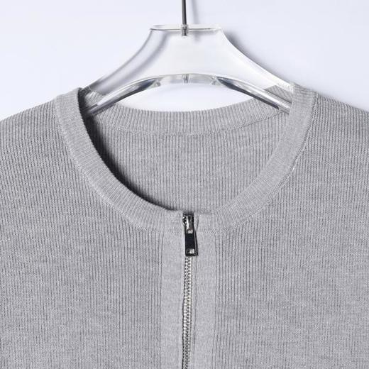 SDSA男装2026新款轻奢基础款老钱风纯色半拉链圆领短袖T恤百搭潮 商品图1