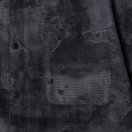 SDSA男装2026新款高贵轻奢新中式扎染水墨设计短袖衬衫百搭时尚 商品图4