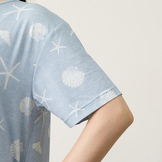 NITORI宜得利家居 女士凉感睡衣冷感夏季短袖连衣裙居家外出宽松连衣裙 商品图6