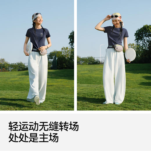 森马短袖T恤女夏季插肩袖图案吸湿速干防晒抑菌2026新款潮流上衣 商品图4