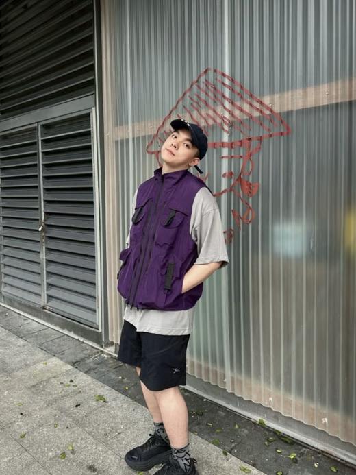 双侧拉链，始z鸟男士速干运动9寸轻量透气多功能短裤    隐形鸟短裤 商品图1