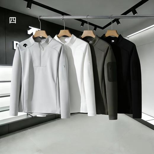 F040919春秋季新款时尚休闲百搭半拉链运动排湿速干长袖卫衣 商品图3