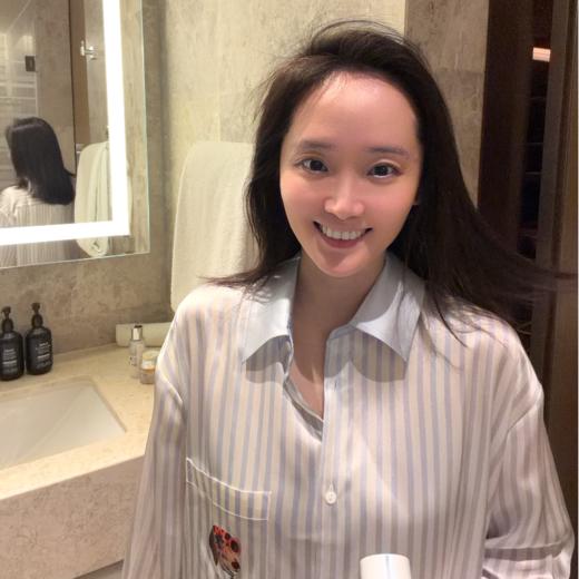 桑罗SANGLUO萌趣旺旺条纹印花衬衫裙桑蚕丝女长袖家居服度假小狗可外穿【19姆米素绉缎，100%桑蚕】03B23152 商品图1