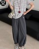 F040904春夏季新款亲肤透气休闲通勤日常百搭荷叶边束脚裤长裤 商品缩略图10