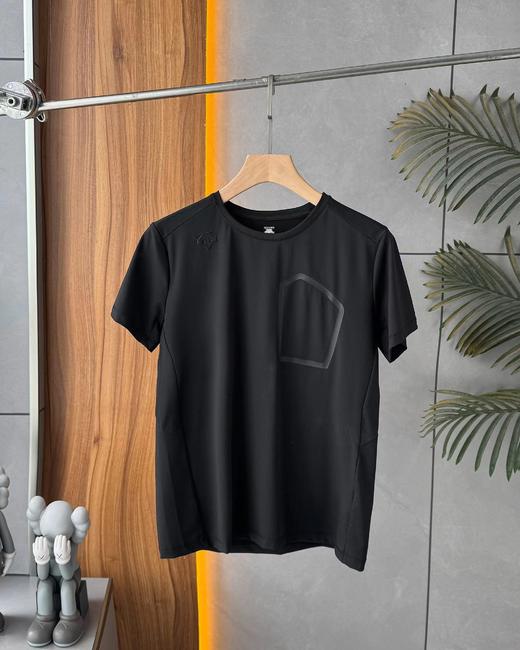 F040916夏季新款户外薄冰丝速干弹力透气排汗运动圆领短袖T恤 商品图6