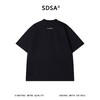 SDSA男装2026新款轻奢潮牌简约领口彩色编织抽绳圆领短袖T恤百搭 商品缩略图0