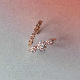 LHWINDSO 温莎珠宝 摩登爱情戒指/耳环