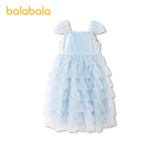 【商场同款】巴拉巴拉女童裙子儿童连衣裙2026新款夏装蛋糕裙网纱 商品图1