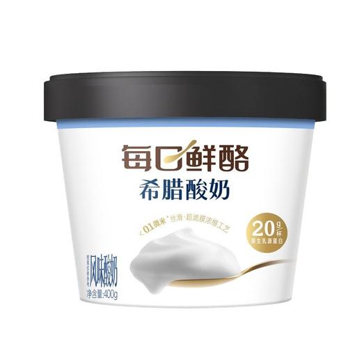 蒙牛每日鲜酪 0蔗糖厚酪乳风味酸奶 400g/盒 商品图0