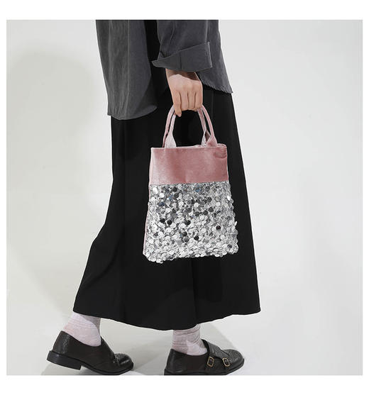 东方美学【新中式国风竹节刺绣手提包包】竹节造型手柄 帆布亚麻刺绣基底  选用高克重天然帆布织物 商品图3